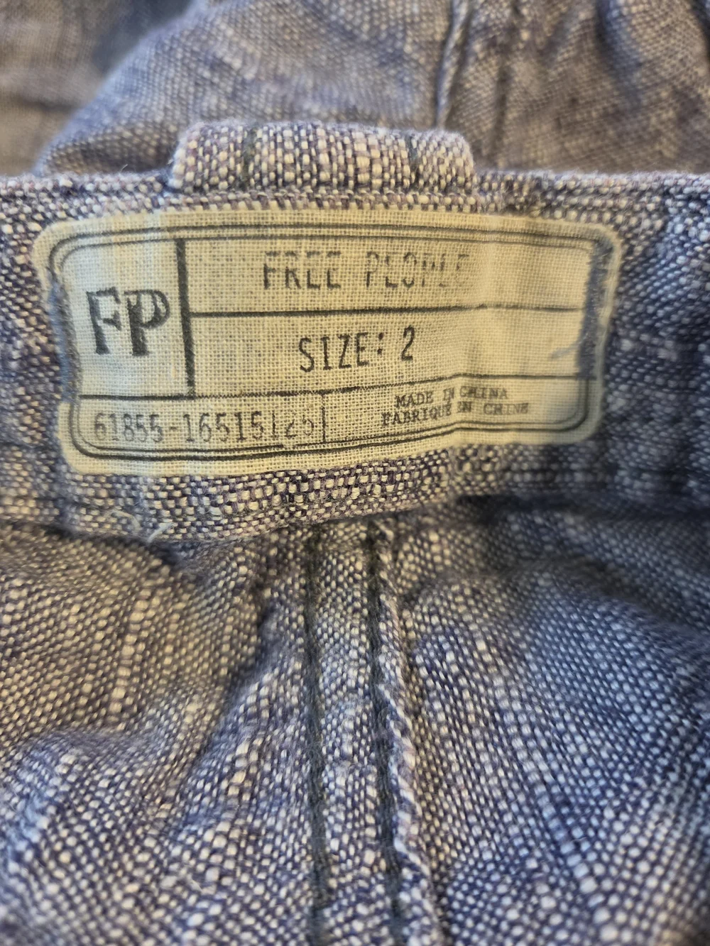 Free People Linen Shorts Women's 2 Roll Cuff Soft Girl Clean Girl